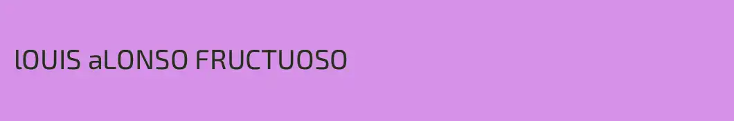 lOUIS aLONSO FRUCTUOSO
